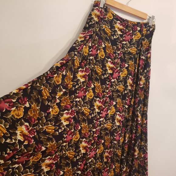 Vintage 90's long floral skirt - Picture 1 of 5